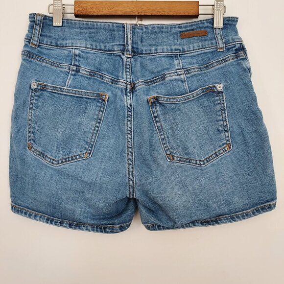 Anthropologie Pilco Hi Rise Pintucked Denim Shorts Size 29 - Picture 11 of 12
